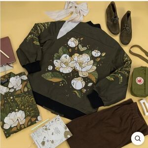 Morning Witch Magnolia Bomber Jacket